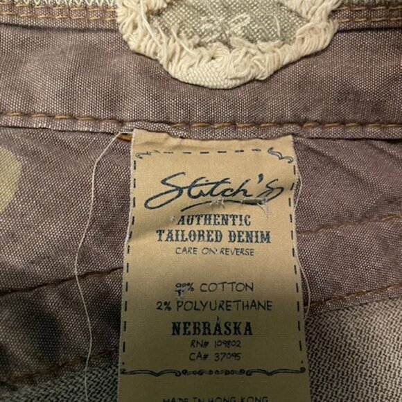 Men's Stitches "Nebraska" brown‎ denim jeans - Picture 3 of 8
